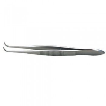 Graefe Forcep Tungsten carbide coated tips,Strong Curvedt,10cm